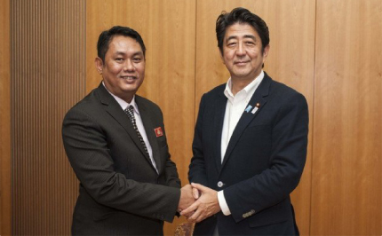 チョウ・スワ・ソウ総裁の来日（2013年8月）